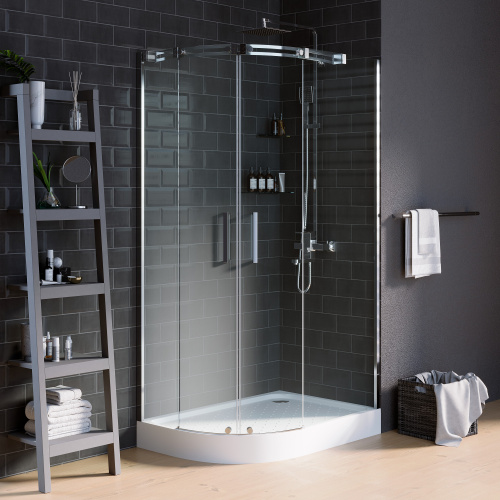 Душевой уголок Grossman Galaxy GR-4120R 120х80 стекло прозрачное профиль хром глянцевый без поддона - фото 2